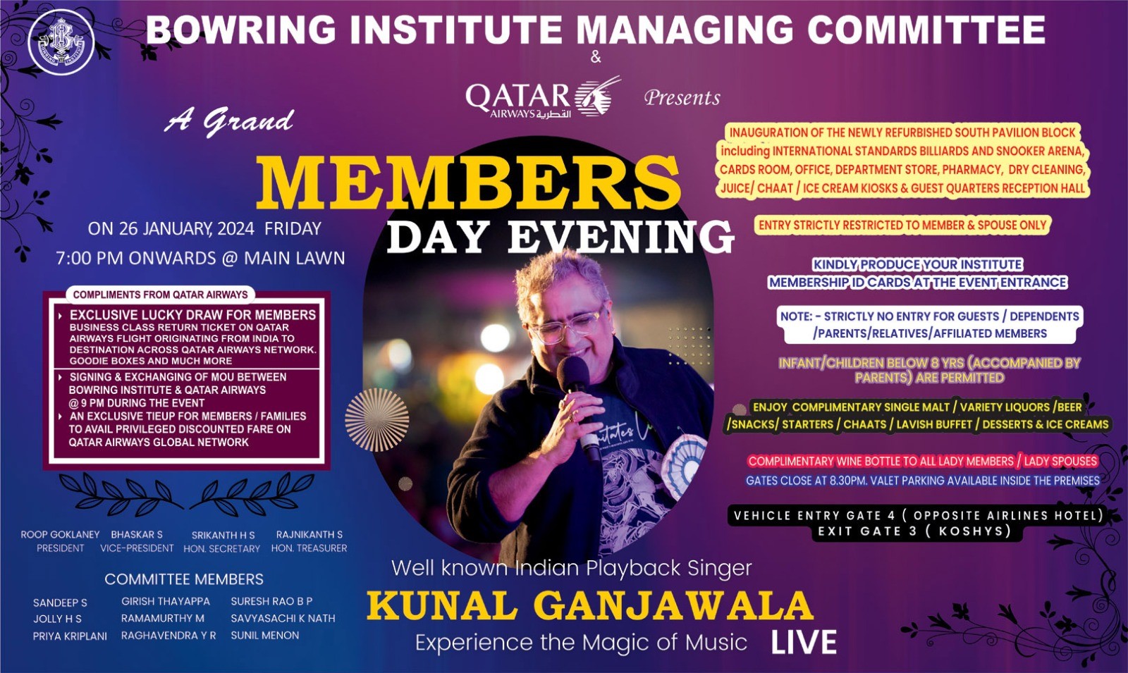 MEMBERS DAY EVENING
