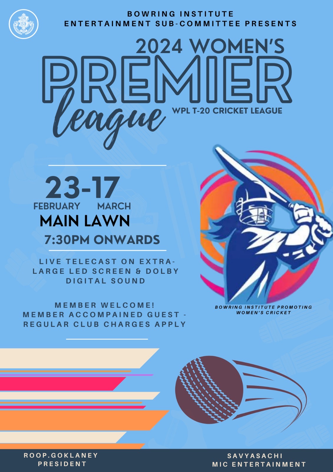 2024 Women's Premier League WPL T-20 Cricket League