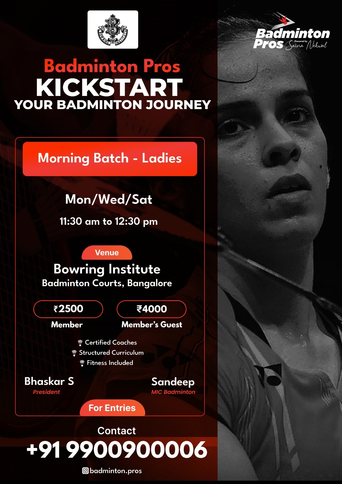 Badminton Coaching Camp for Women's