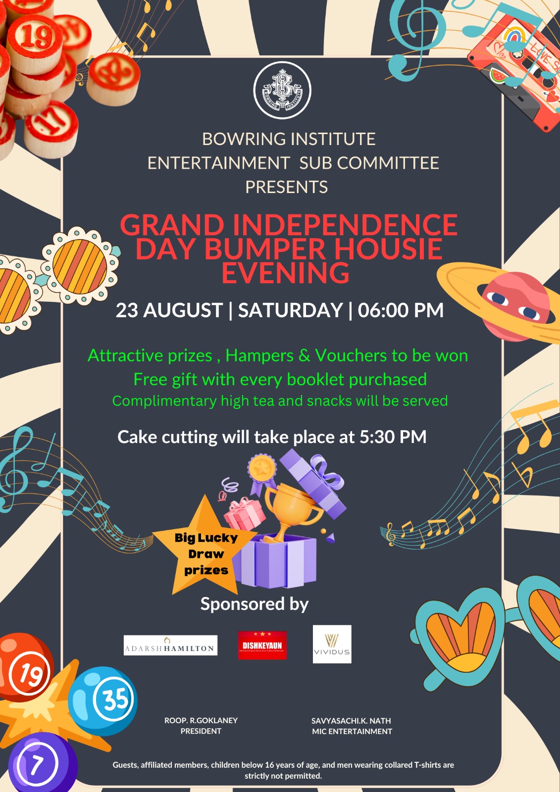 Grand Independence day Bumper Housie